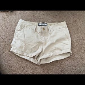 Khaki Abercrombie &Fitch Shorts